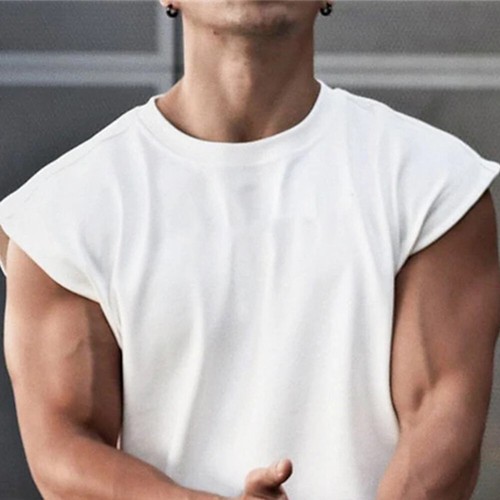 Mens Gym Sport Tank Vest Tops Sleeveless Bodybuilding Fitness Muscle Tee T-shirt - Picture 6 of 23