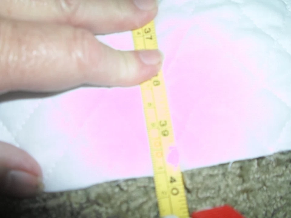 Crafts- fabric- quilting   43 inches by 40 inches-white-polyester - Image 3 of 4