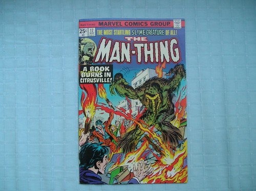 Man-Thing 17 1975 Bronze Age High Grade Beautiful Condition Bagged and Boarded