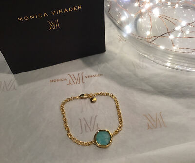 Amazonite Monica Vinader Siren Nugget Bracelet Siren Fine Chain