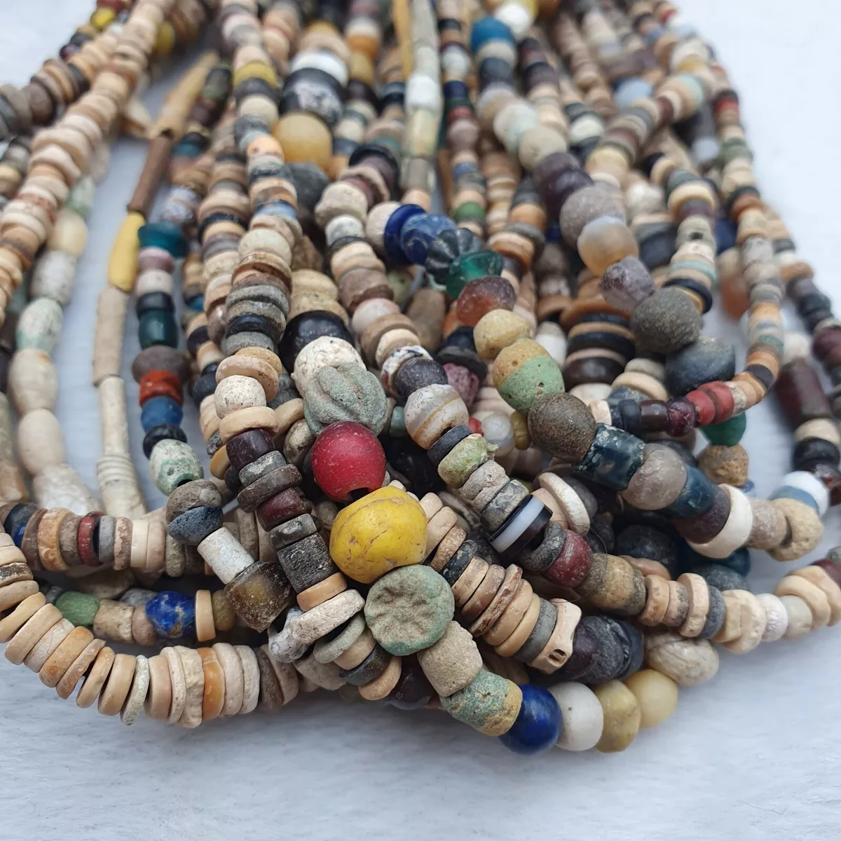 Wholesale Lot 14 Ancient Islamic Roman Era Beads Strand Necklace