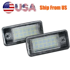 LED License Plate Lights Canbus Replacement For Audi A3 A4 S4 A6 A8 Q7 Quattro