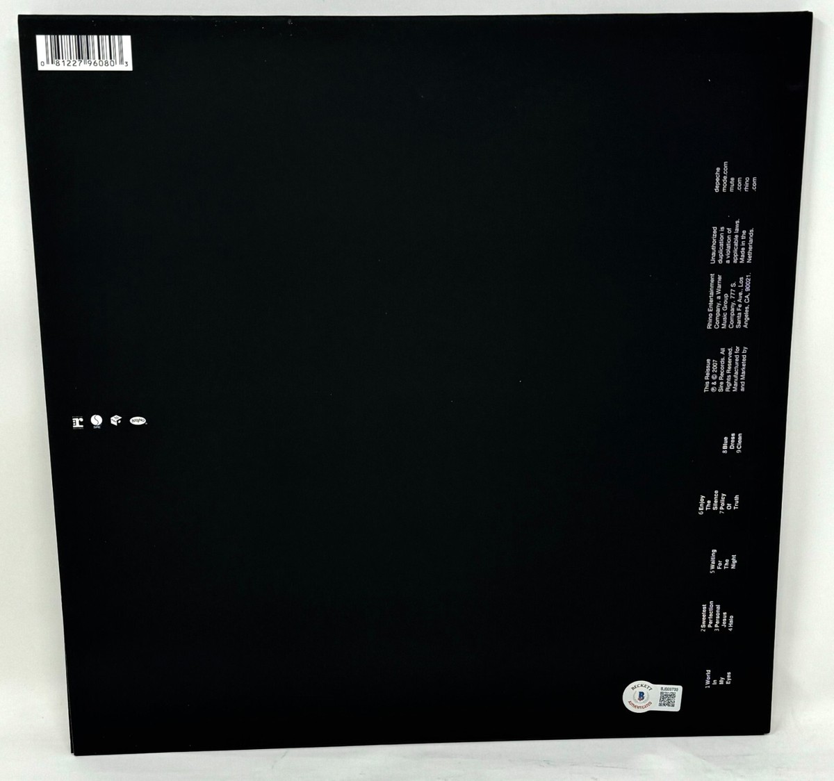 Depeche Mode 1 見本品 1988年リリース Dave Gahan Signed Depeche Mode Violator Vinyl Record Album