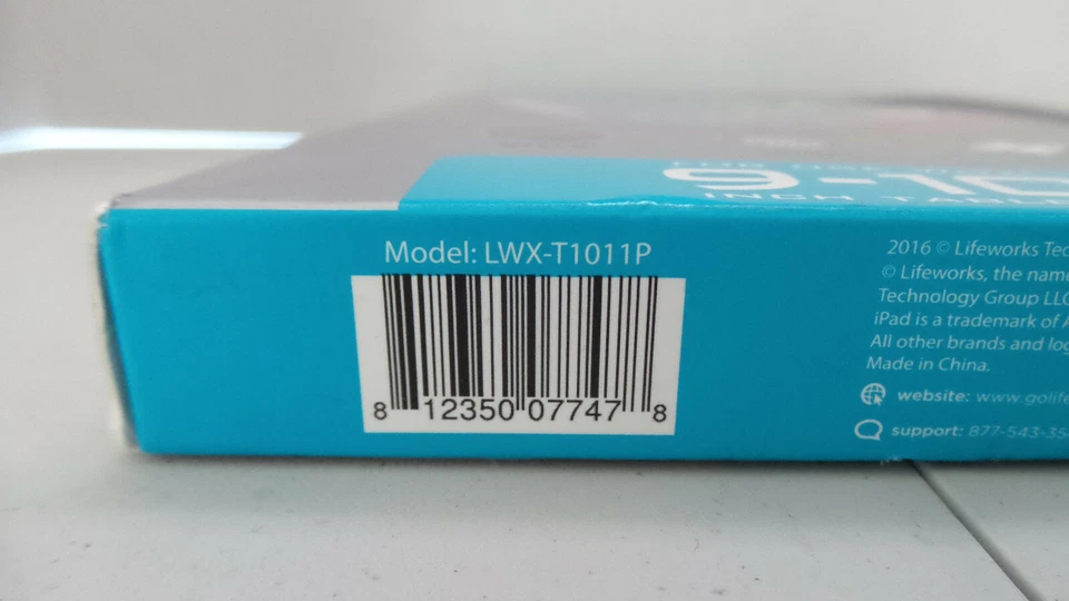 Lifeworks Slate Universal Folio Case for 9-10 inch tablets Heather Gray/Pink NEW - Image 3 of 4
