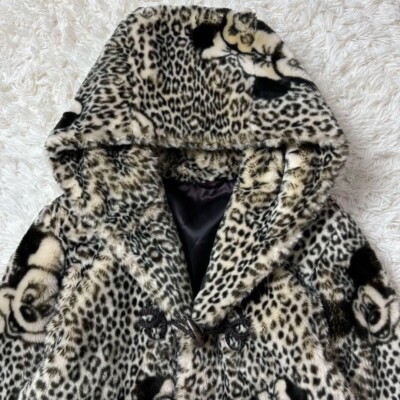 Disney Apparence PARIS Fur Coat Leopard Made in France Vintage