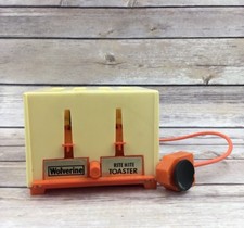 Vintage Wolverine Ornage Rite Hite Plastic Toy Toaster