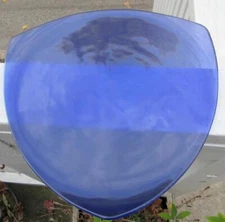 1993 Annieglass 11" Royal Blue Triangular Plate 1995