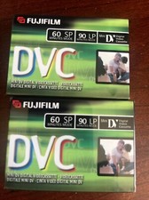 2 X CASSETTE MINI DV VIDEO CASSETTE FUJI DVC 60 MINUTE MINIDV FUJIFILM VIDEO