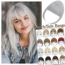 Luft Pony Wie Echthaar Bangs Hair Clip Haarverlängerung French Fringe Haarteil