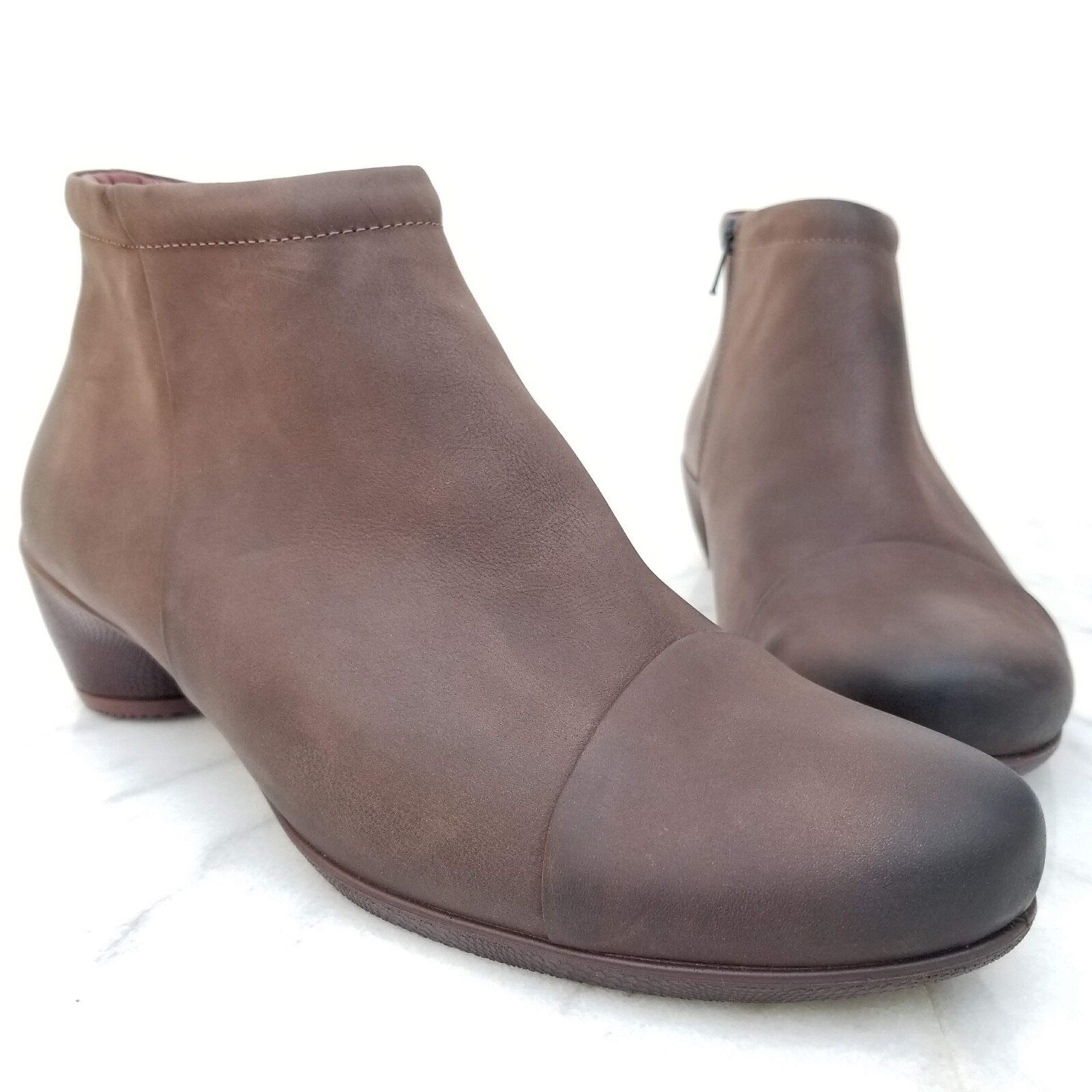 Ecco Esculpidas Corto Botines Marrón Nobuck Cuero Botín para mujer 41 10-10.5 Ecco Esculpidas Corto Botines Marrón Nobuck Cuero Botín para mujer 41 10-10.5