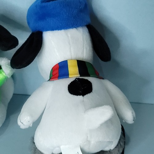 MetLife Peanuts Snoopy Charlie Brown Dog Plush Lot Of 3 Baseball Soccer Olympics - Picture 9 of 9