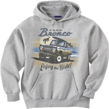 Ford Bronco Hoodie Enjoy the Ride Mens Hooded Sweatshirt Hoody