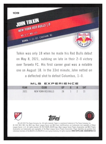 2022 Topps MLS #1-200 Base cards Pick Your Card(s) Complete Your Set - Picture 197 of 347