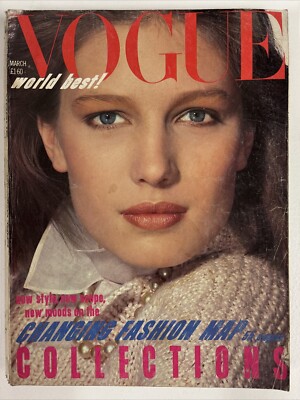 Vogue Magazine March 1984 Vintage 80s UK Fashion Beauty