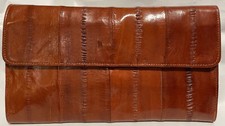 Vintage Genuine Eel Skin Korea Snap Wallet