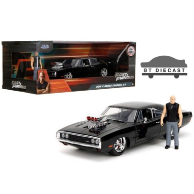 JADA FAST & FURIOUS 1970 DODGE CHARGER R/T 1/24 with DOM FIGURE