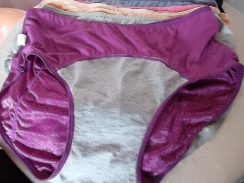 Markenlos 6 Stück Inkontinenz /Menstruation Slip mehrfarbig Blumen gr. XL-XXL - Bild 10 von 11