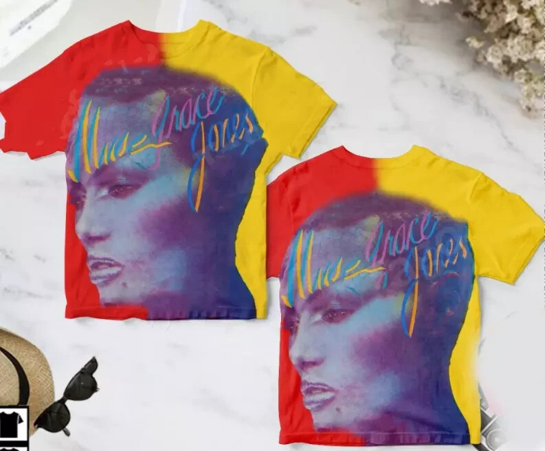 Grace Jones Muse Album Cover 3D Art T-Shirt