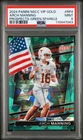 2024 Panini National VIP Gold Packs Arch Manning Green Sparkle Prizm /99 PSA 9