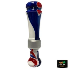 CUSTOM RNT MONDO MALLARD DUCK CALL - DEADSHOT AMERICAN CAMO SWIRL ACRYLIC