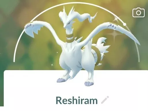 Shiny Reshiram Level 40 2nd move pokemon trade go pgkg