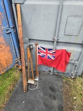 Vintage Antique Royal Navy British Admiralty Flag Light Tiller Sailing Maritime
