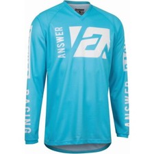 Answer Syncron Merge MX Junior Jersey Off-Road Turquoise White
