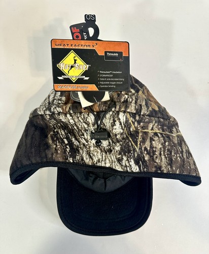 Hot Shot Mossy Oak Spandex Binding Anti Odor Camo Hat With Ear Neck Flaps One Sz - Picture 7 of 14