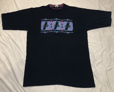 Vntg Signed 92 JT Alore Made in USA Native American Southwest Eagles T-Shirt XL
