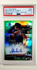 2017 Bowman Retail Green Refractor Autograph AG Abrahan Gutierrez /99 Auto PSA 9