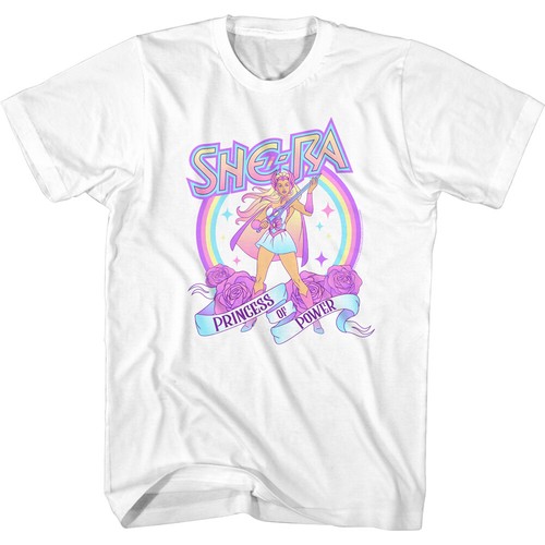 Masters Of The Universe Cartoon Pastel She Ra Princess Of Power Men's T Shirt - Picture 3 of 3