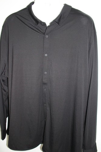 MERCER + METTLE BLACK PERFORMANCE L/S Button-Up DRESS SHIRT SZ: 4XL 4X PRE-OWNED - Picture 2 of 2