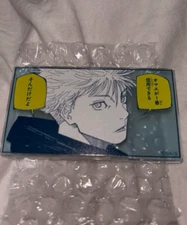 GOJO SATORU AKUTAMI JUJUTSU KAISEN EXHIBITION ACRYLIC STAND BADGE BINS