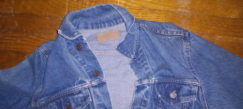 Vintage Plain Pockets Jean Jacket...Mens 40 Regular...100% Cotton - 第 6/24 張圖片