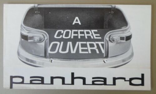 Folleto de ventas PANHARD PL 17 original 1963 francés Mkt - Relmax S Tiger - Imagen 1 de 3