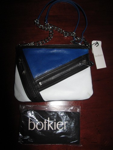Botkier Cruz Blue/Black/White Crossbody Shoulder Handbag MSRP $230.00 - Picture 3 of 10