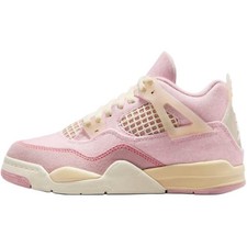 Jordan Air Jordan 4 Low top Childrens Basketball Shoes Red Pink Children Aged 3