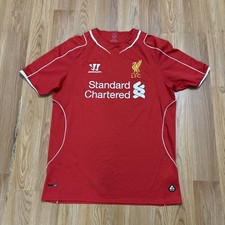 LIVERPOOL 2014 2015 HOME FOOTBALL SHIRT SOCCER JERSEY WARRIOR RED MEDIUM 