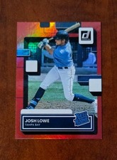 2022 Donruss #55 Josh Lowe Rated Rookie Red Holo Tampa Bay Rays
