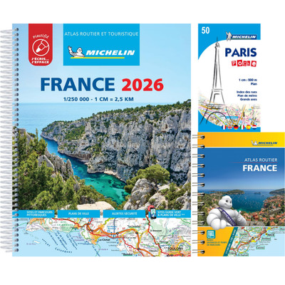 France 2026 - Tourist & Motoring Atlas Laminated Spiral by Michelin Spiral bound