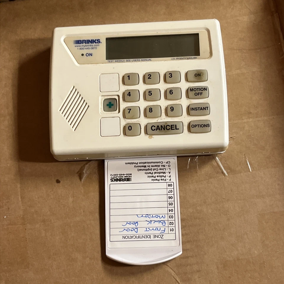 Brinks безопасности сигнализации клавиатуры сенсорной панели Alpha 5-044-753-00B No.AG-3710 - Изображение 2 из 3