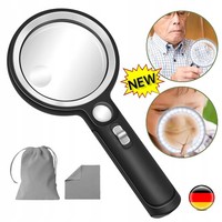 Lupe Mit Licht 10X 20X 45X Beleuchtete Lupe Led Handlupe Leselupe Juwelier Dhl