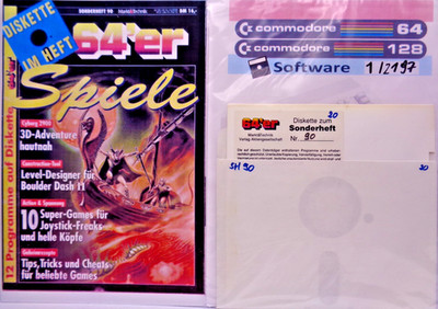 COMMODORE 64/128 -- GAMES (M&T - FLOPPY DISK FOR 64's SPECIAL ISSUE 90)