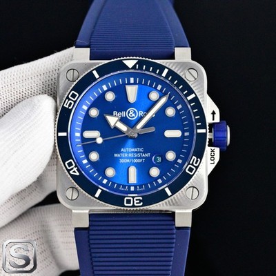 Bell&Ross BR03 Men's Watch Automatic Mechanical Movement 42mm Blue Dial