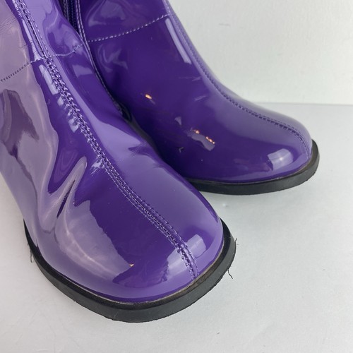 Funtasma Tall Purple Boots Halloween Go-Go Costume Stage Theater - Imagen 3 de 7