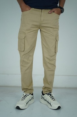 Men's Flex Cargo Trousers Heavy Duty Stretch Casual Pants