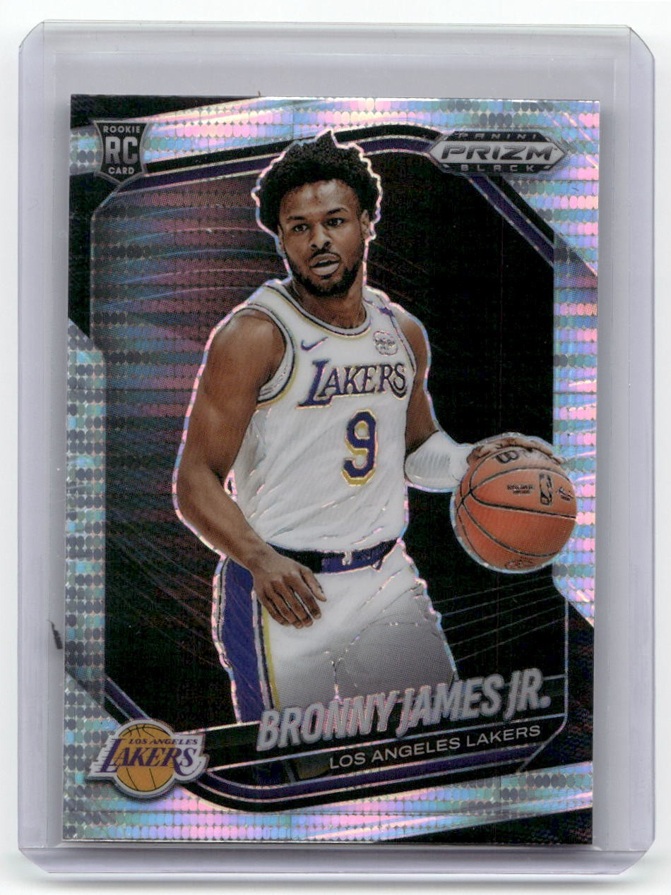 2024-25 Panini Prizm Black #94 Bronny James Jr. Pulsar Rookie