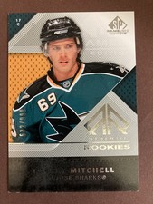 2007-08 SP Game Used Torrey Mitchell Rookie 632/999 San Jose Sharks #110