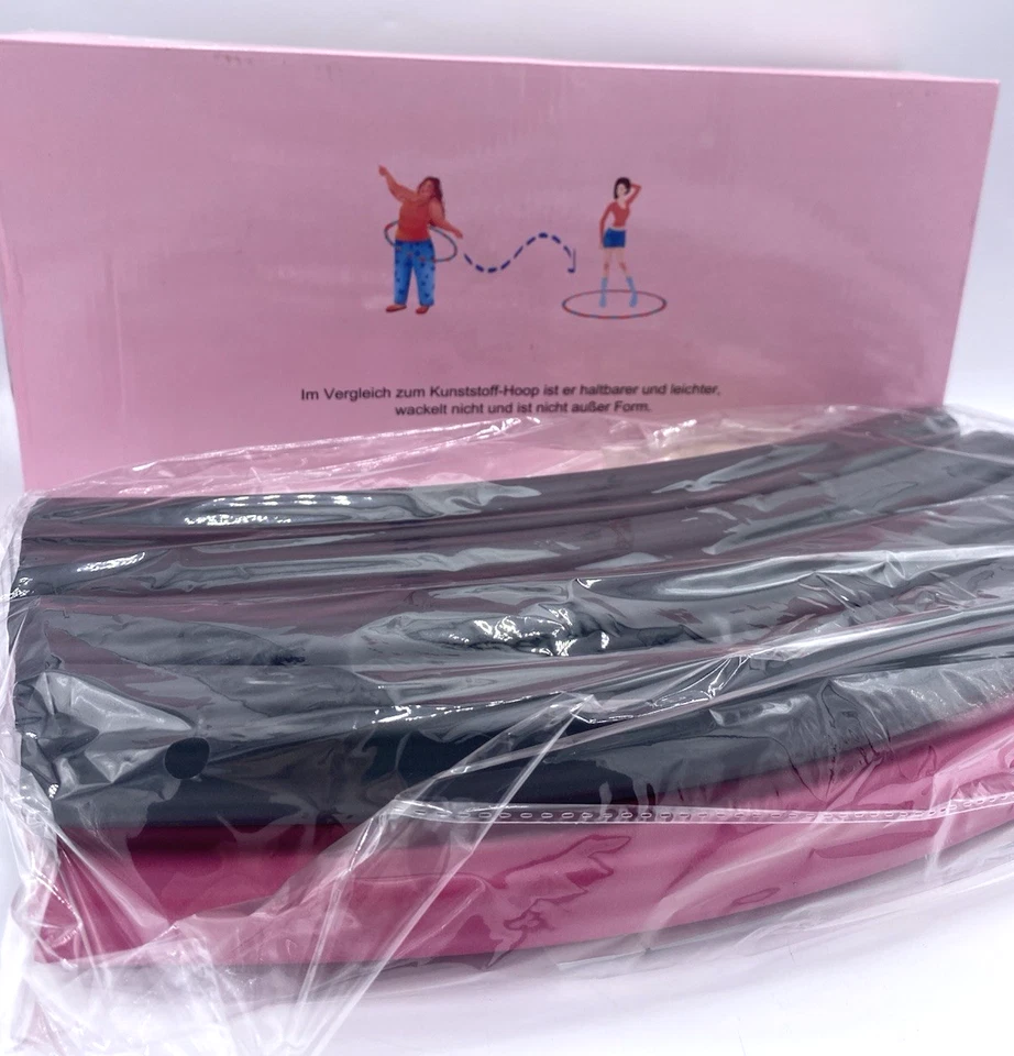 BIAOQINBO Fitness Hula Hoop Reifen NEU Stahlrohr Hula-Hoop Bauchtrainer Training 8-teilig