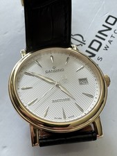 Candino 4489/2 Herrenuhr Edelstahl, Lederband Schwarz, Originalverpackung
